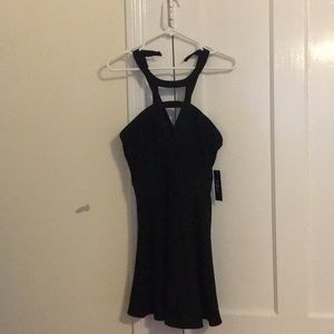 Lulu’s black cut out mini dress